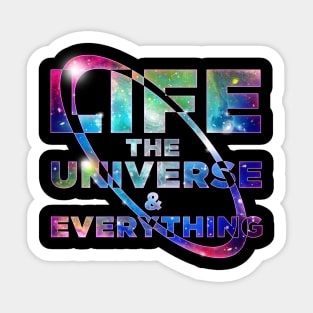 Life the Universe and Everything Sticker